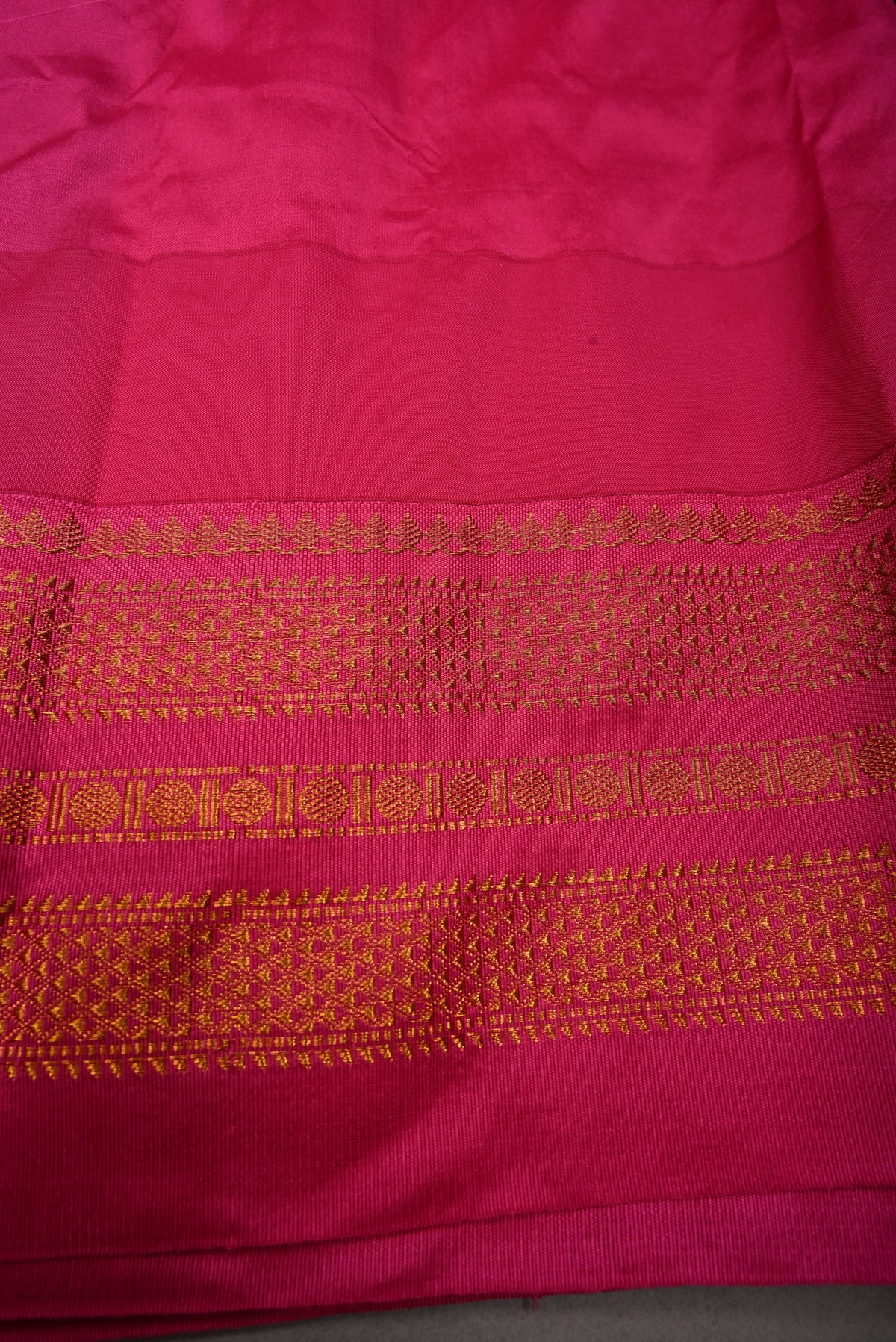 Black Checks & Buttas on Ilkal Weave Mercerized Cotton Bagalkote Saree with Contrast Zari Border | SHOBITAM