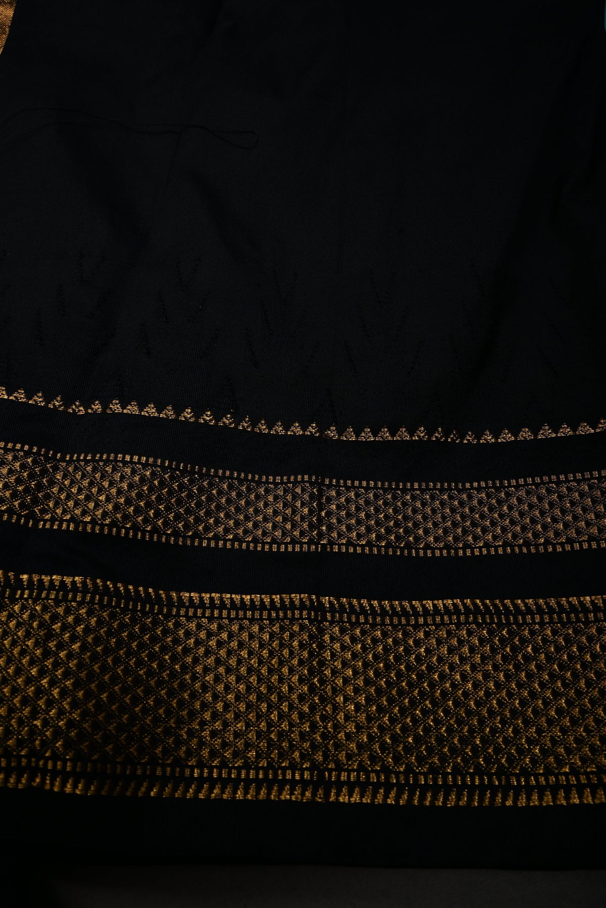 Sky Blue Checks on Ilkal Weave Mercerized Cotton Bagalkote Saree with Contrast Zari Border | SHOBITAM