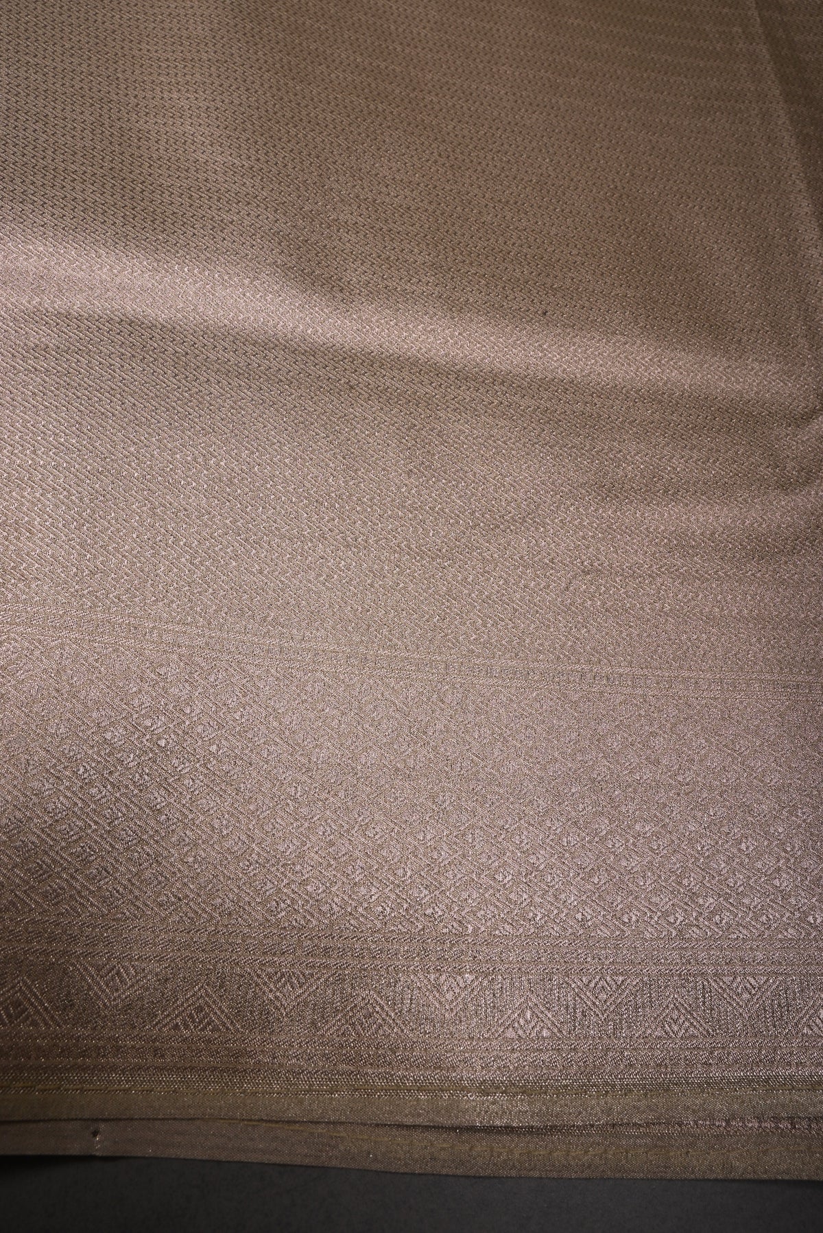 Gold Tissue Semi Silk Saree with Meenakari Floral Jaal and Zari Border | SHOBITAM