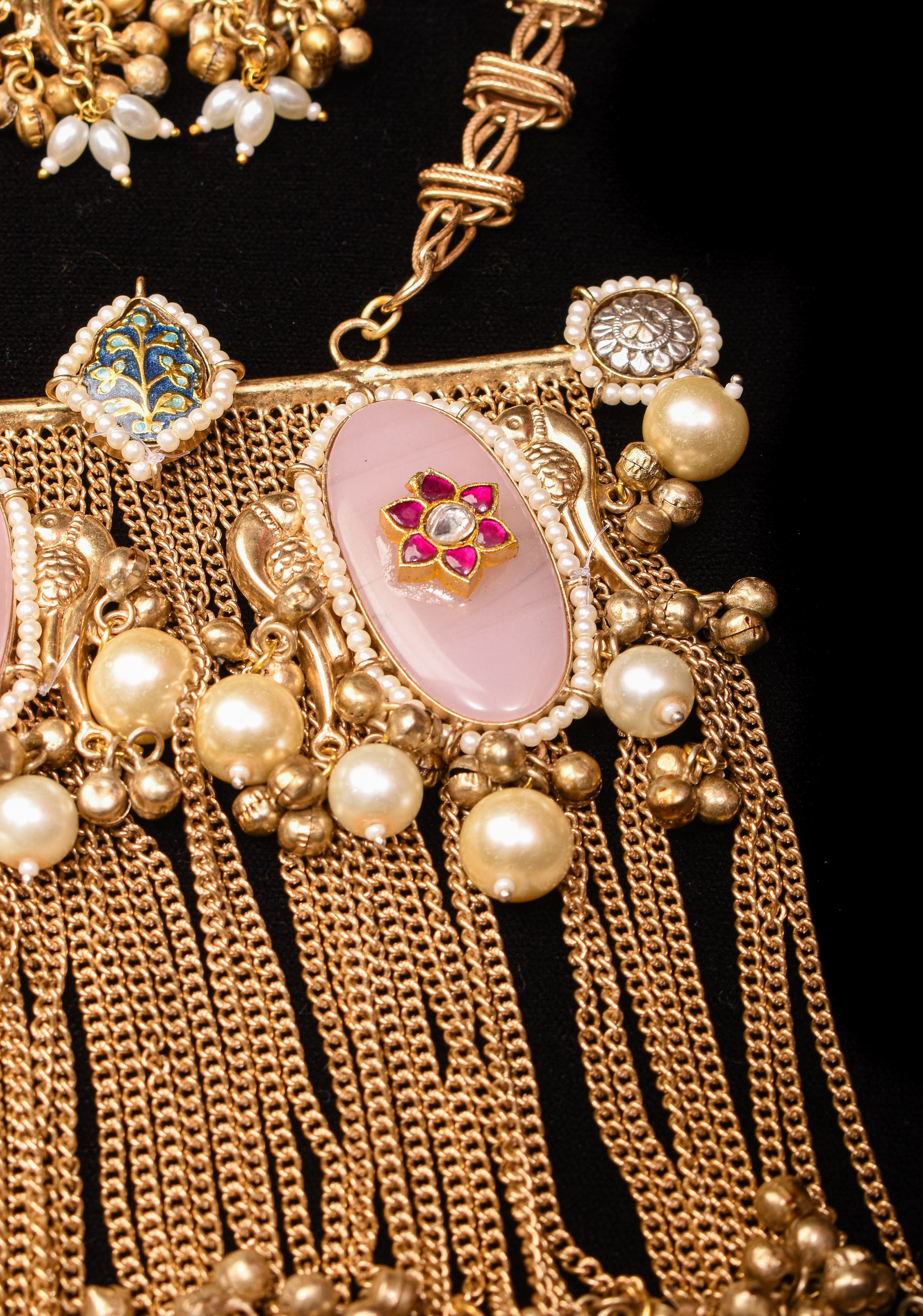 Banjaran Fusion baat and earrings set | Shobitam Jewelry