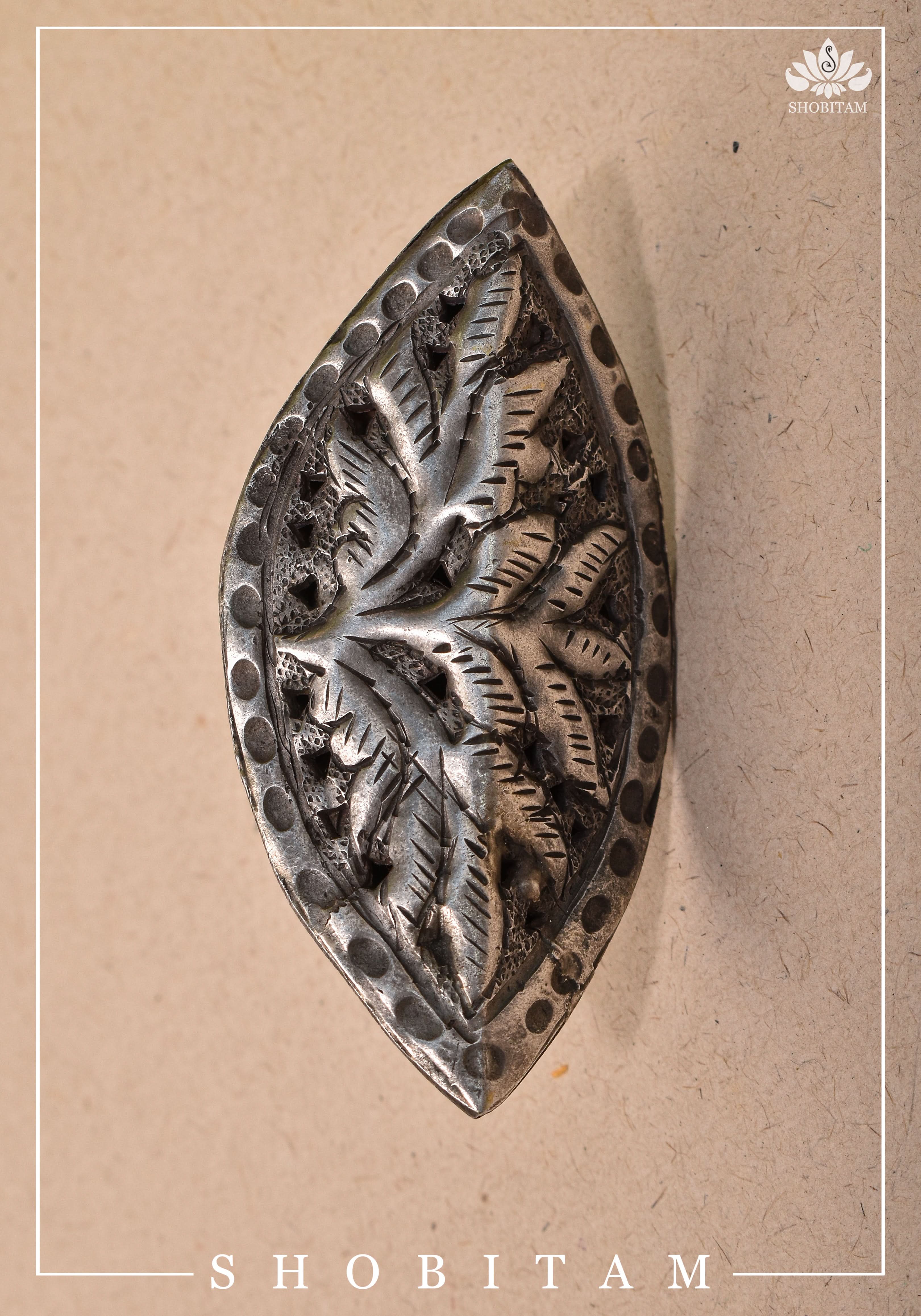 Canopy of Hope - Tree Motif Adjustable Oxidized Metal Finger Ring | Shobitam