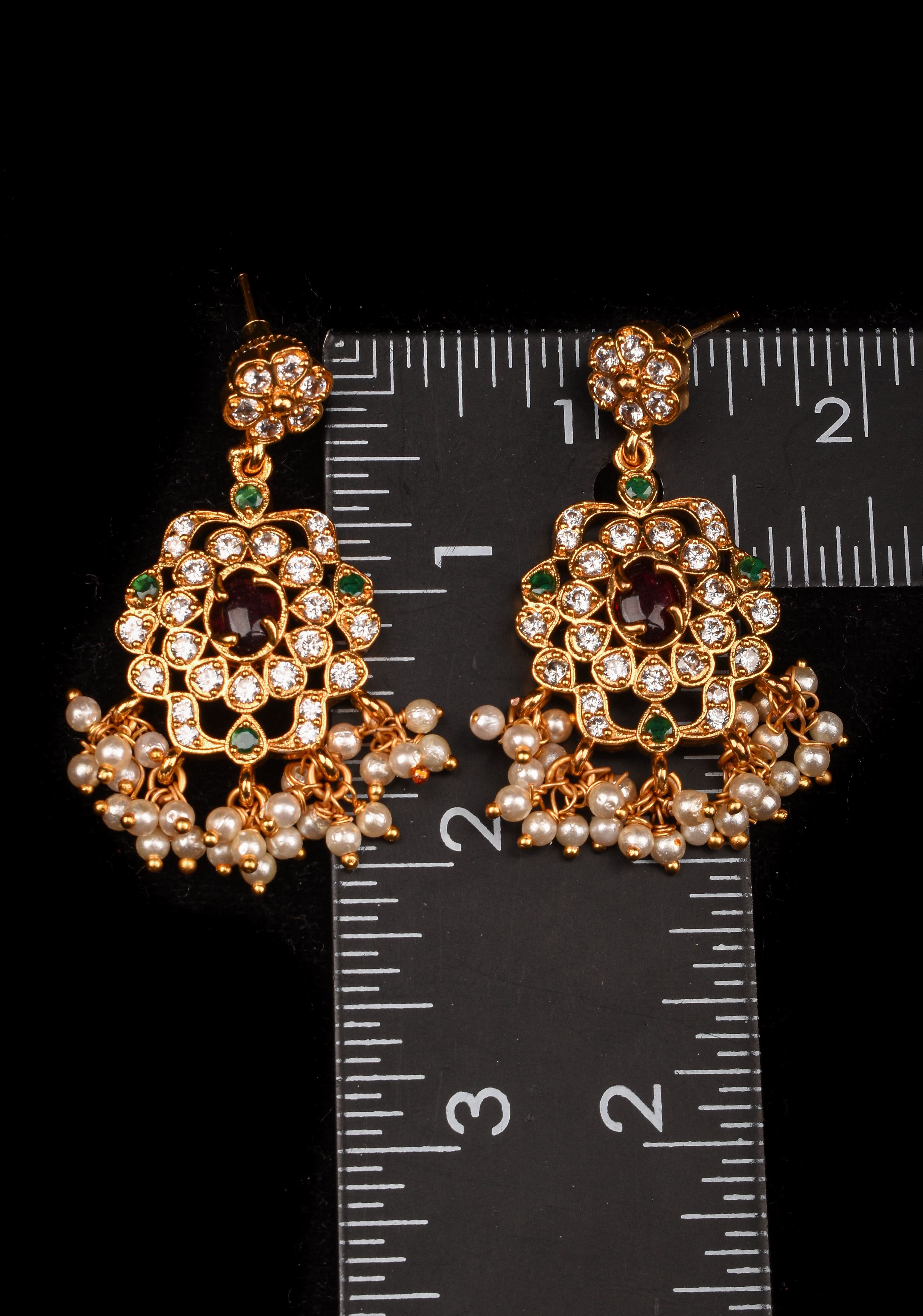 Jadau Handcrafted Kemp Earrings  | Shobitam Jewelry