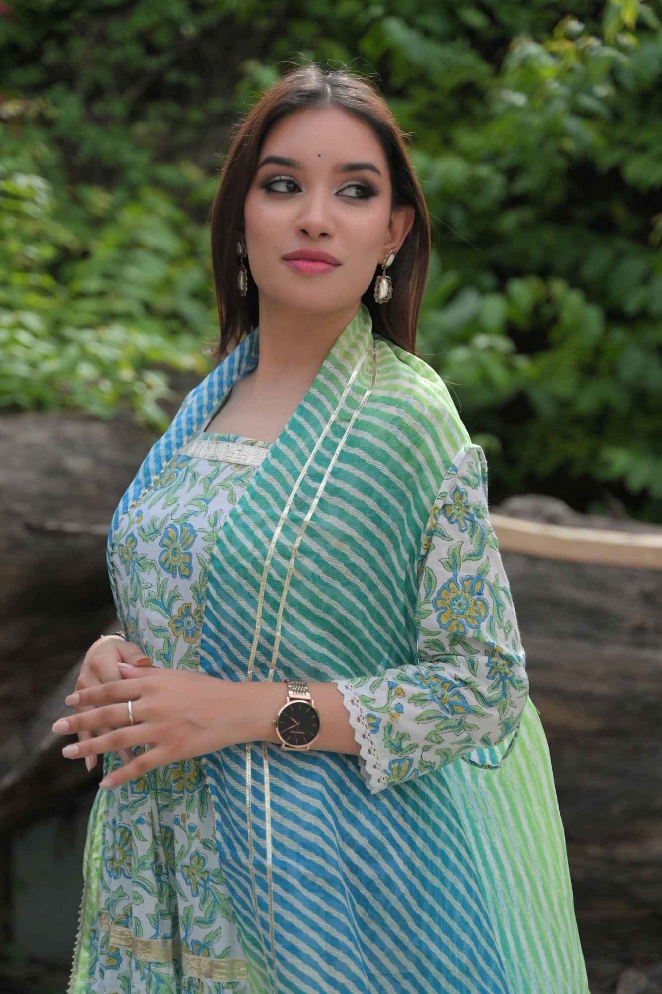 Meeraki Tiered Gown and Cape - 2 piece set| Made To Order