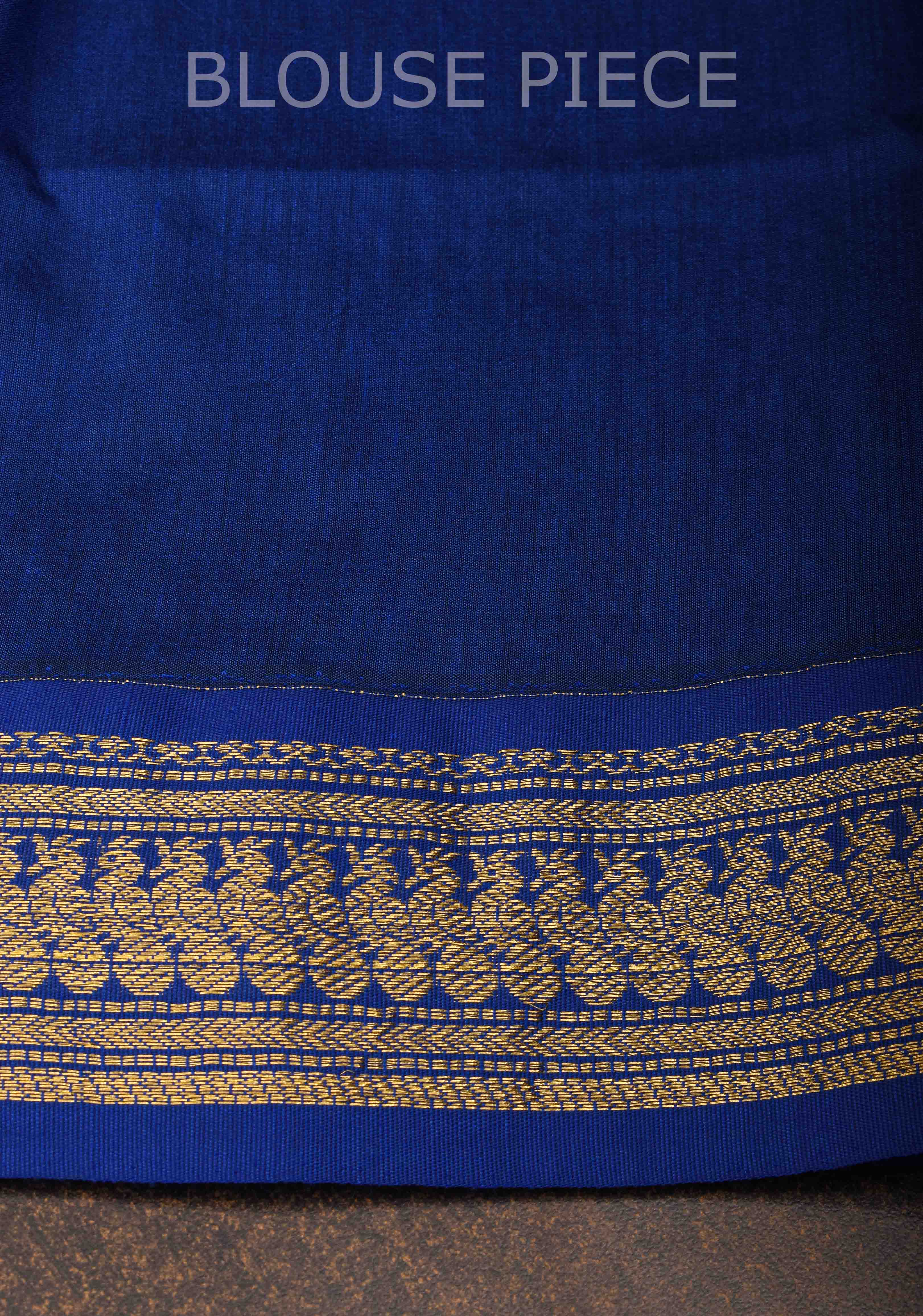 Persian Green Venkatagiri Cotton Silk Saree with Contrast Zari Border | Shobitam