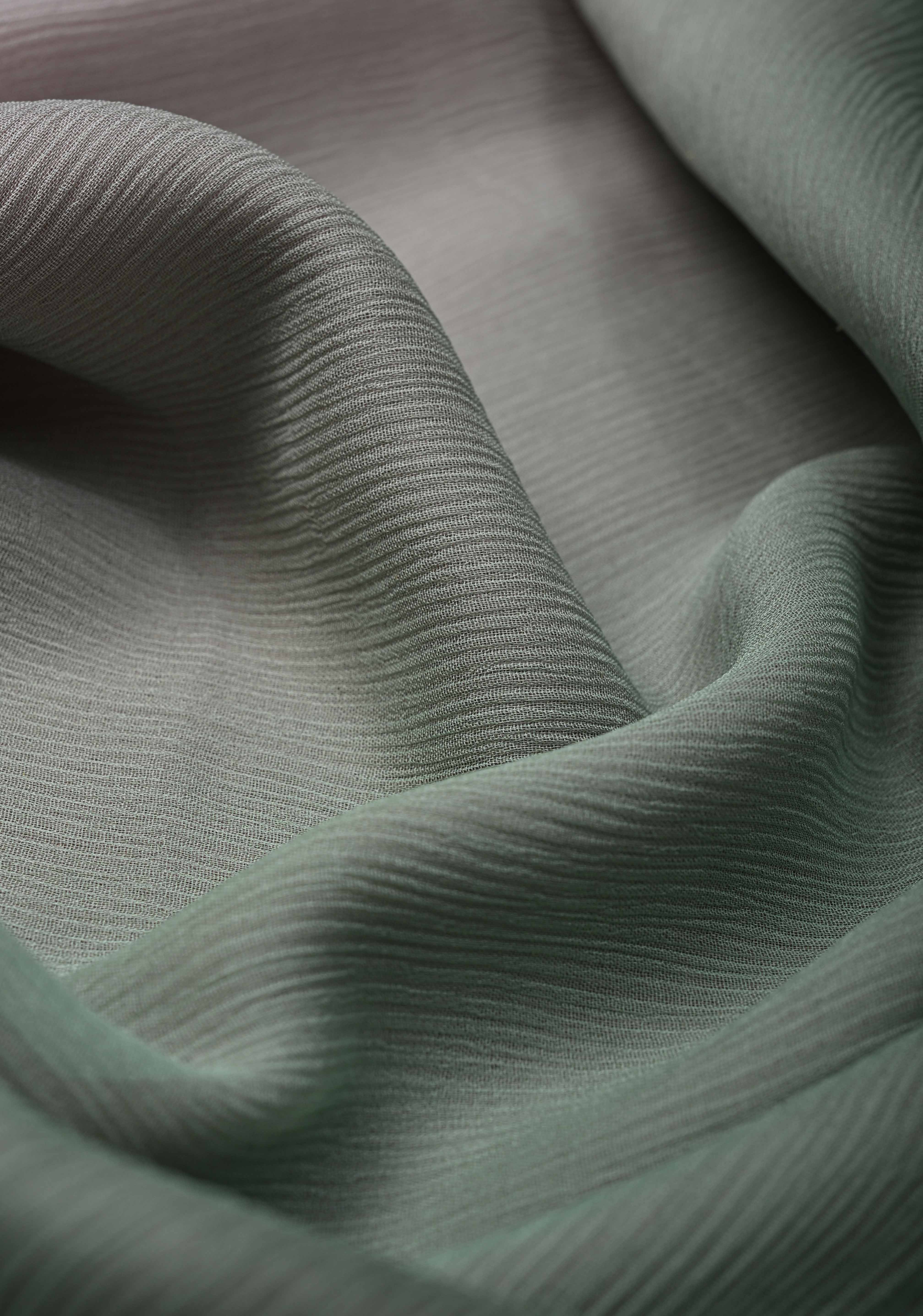 Bollywood style ombre pure chiffon Saree in Dusty Pastel Shades, No Blouse Piece | Shobitam