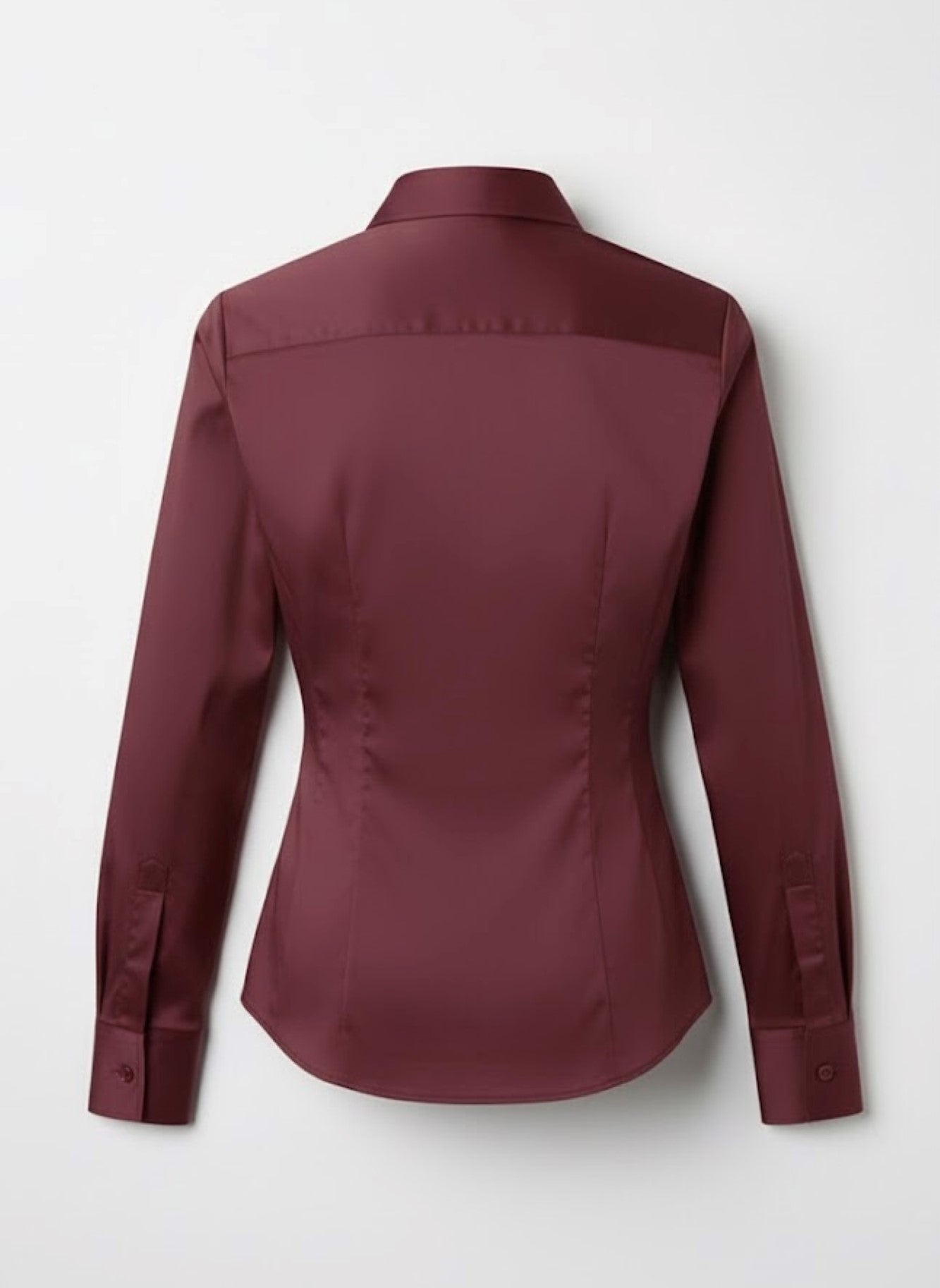 Tailored Satin-Finish  Fitted Shirt for Effortless Elegance
