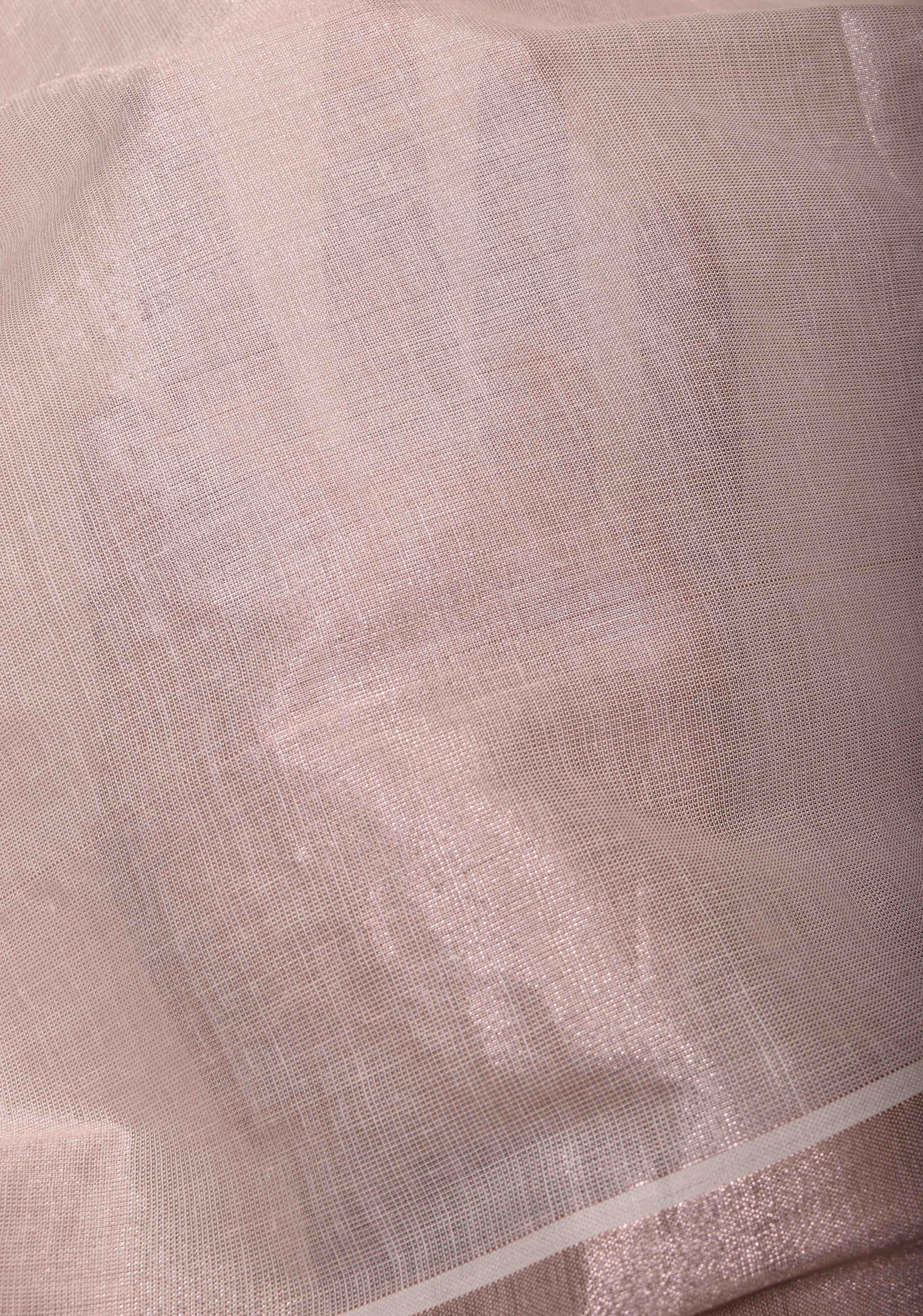 Elegant Kerala Kasavu Half Tissue Saree in White and Gold – A Timeless Classic | Shobitam