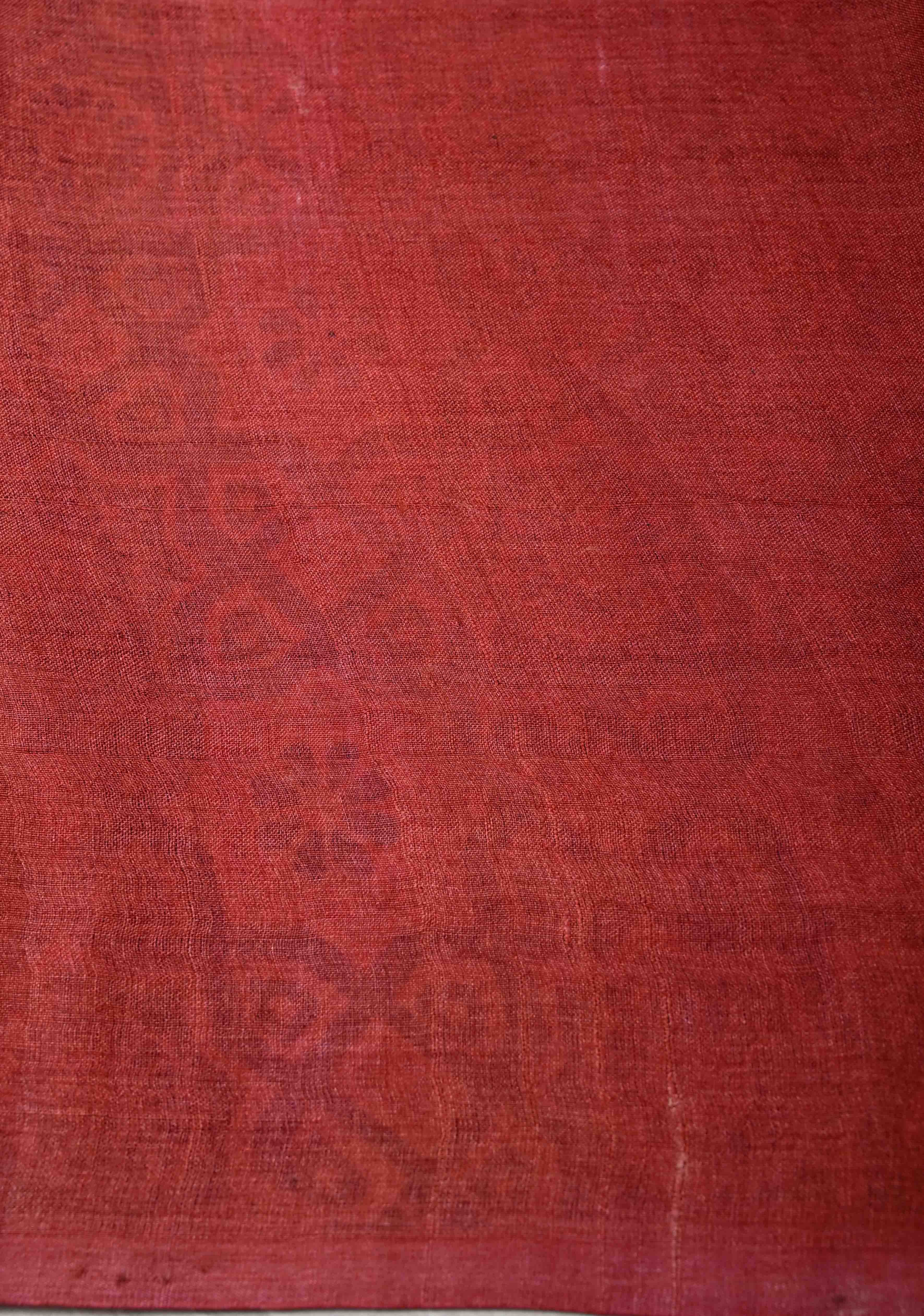 Greyish Blue Tussar Silk saree with Patch work Pattern Print | SILK MARK CERTIFIED | Shobitam