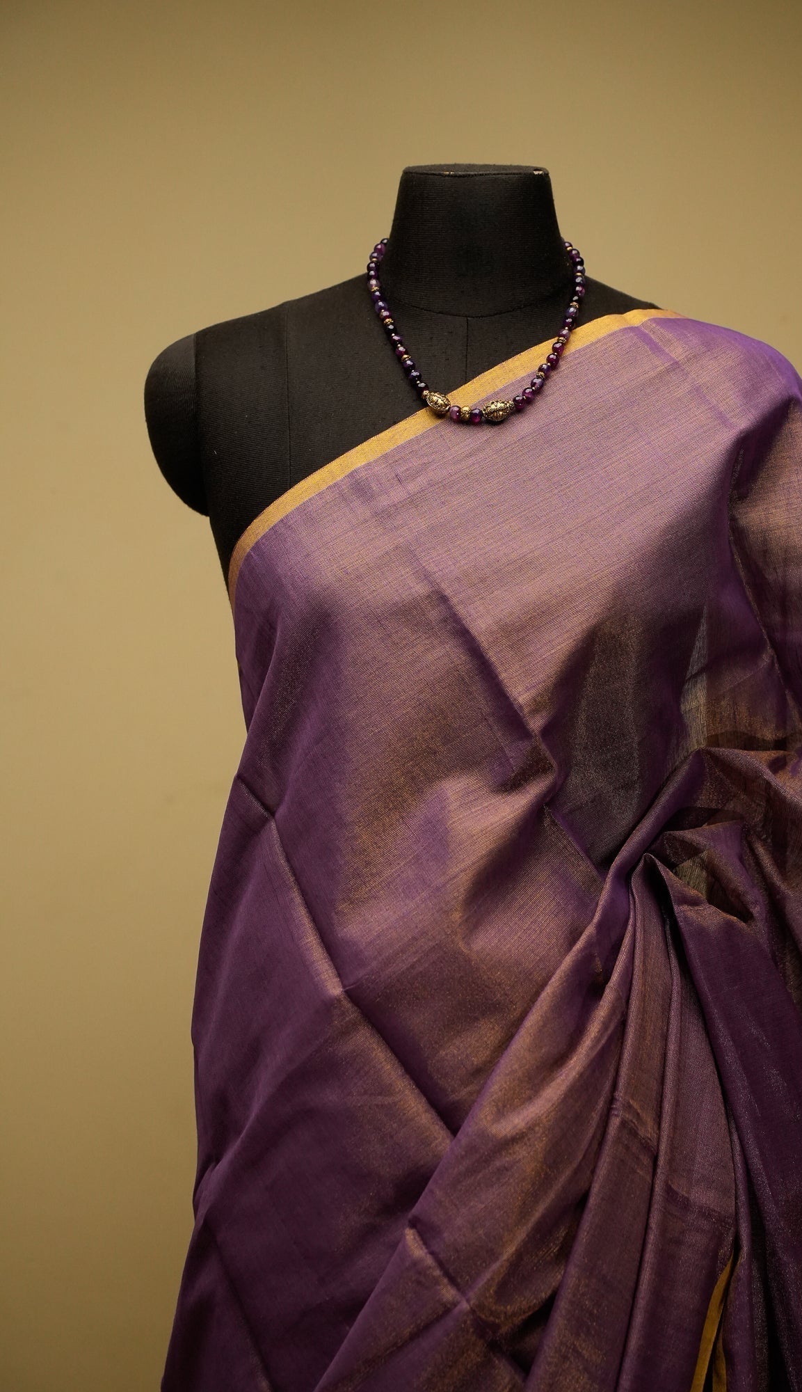 Purple Shot Tissue By Cotton Saree Mallika | SHOBITAM