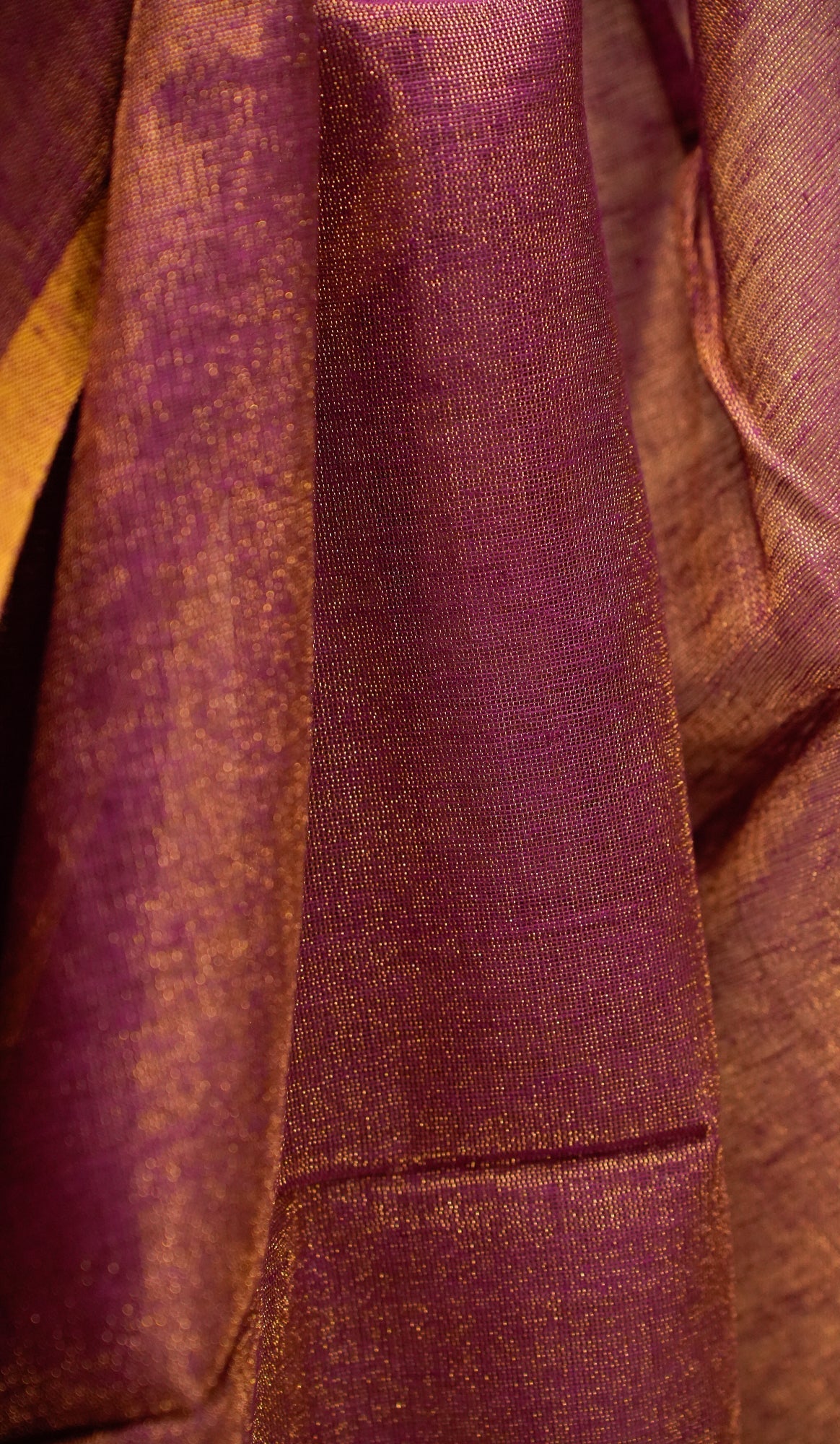 Mauve Tissue By Cotton Saree Mihira | SHOBITAM