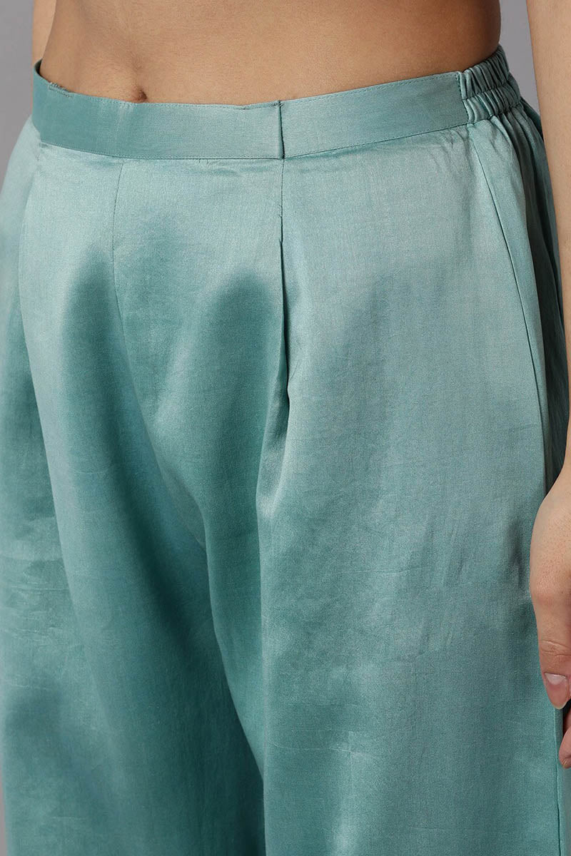 Peach Poly Silk Straight Kurta Pant With Dupatta | SHOBITAM