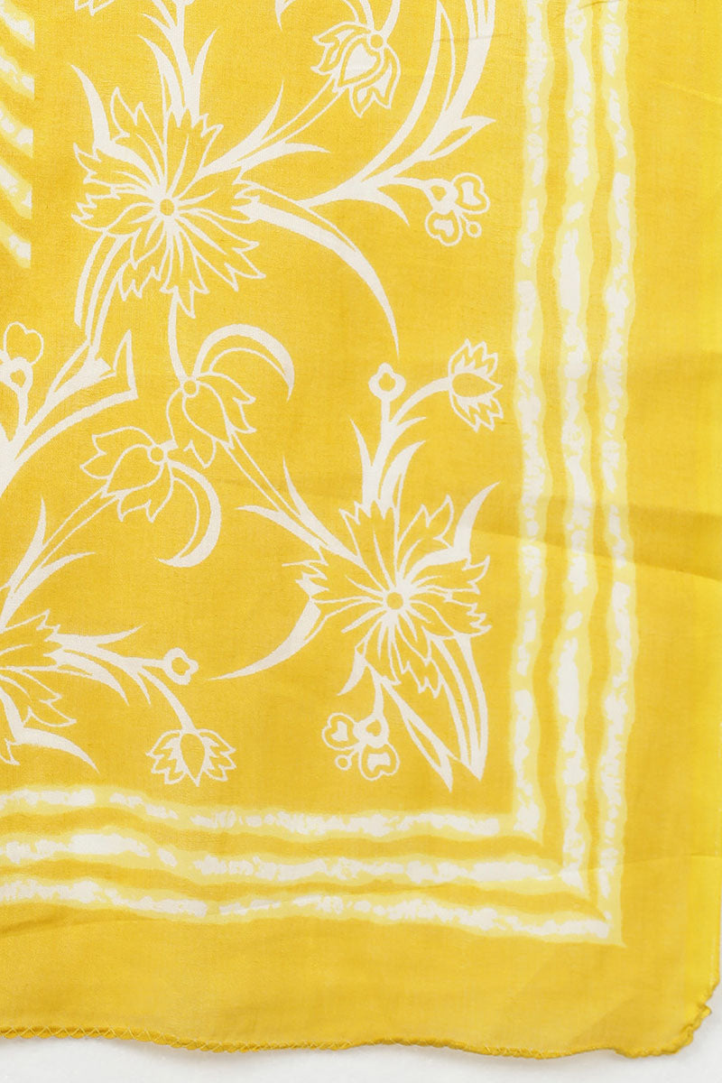 Yellow Rayon Blend Kurta Trousers With Dupatta | SHOBITAM