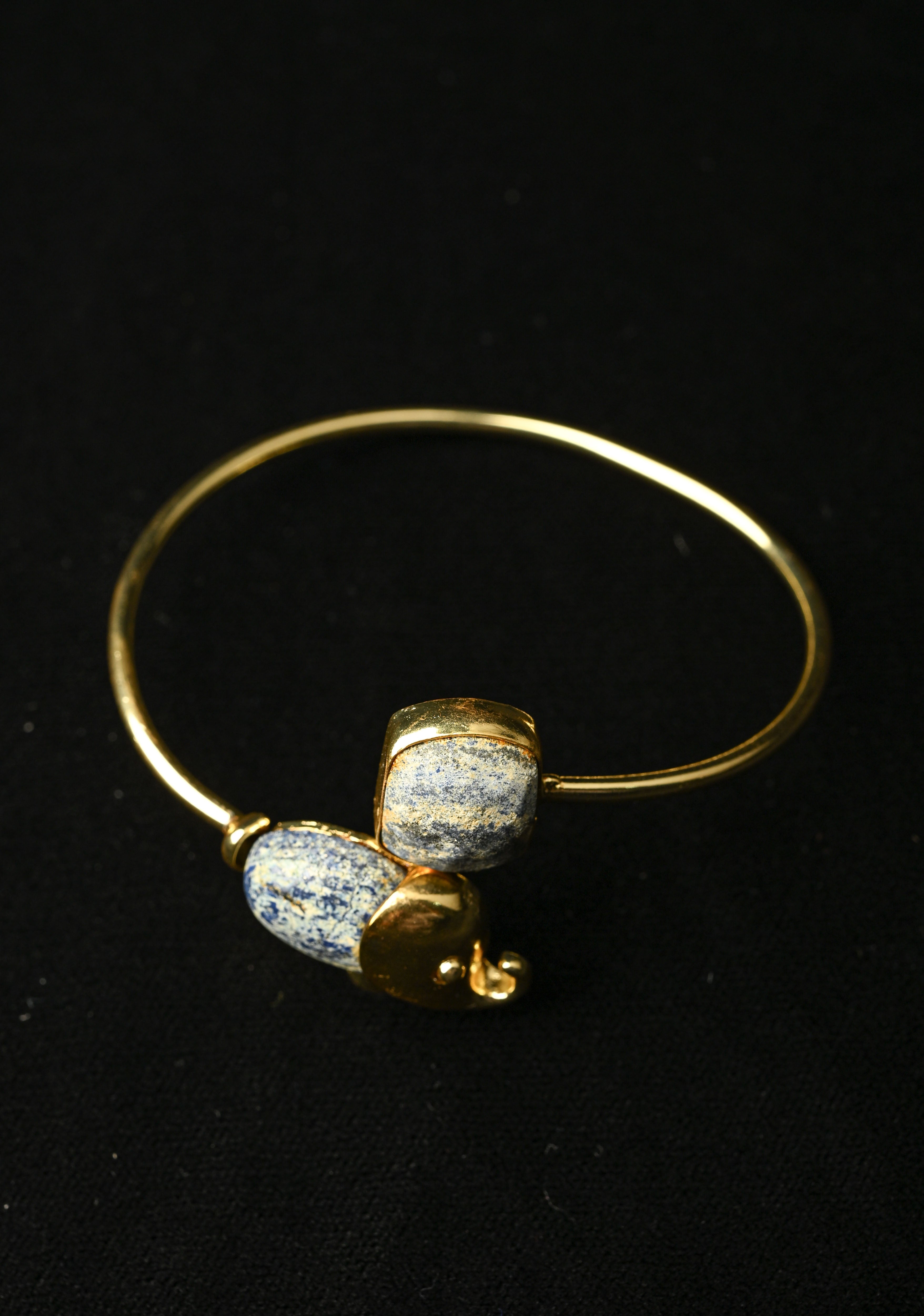 Elephant Handcuff with Lapis Lazuli Gemstone | Shobitam