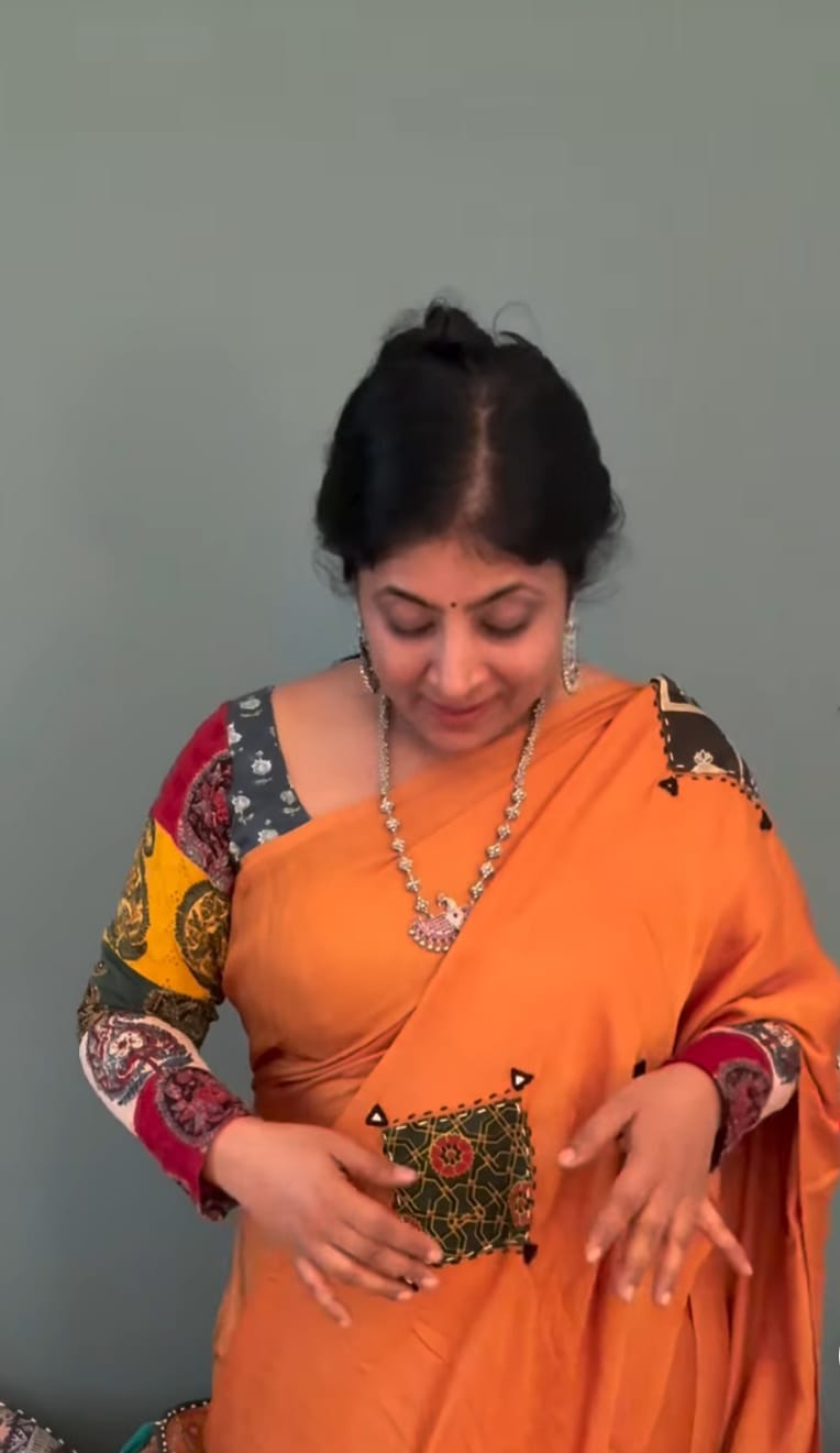 Multicolor Pure Ajrakh on Cotton Hakoba Long Sleeve Blouse | Shobitam