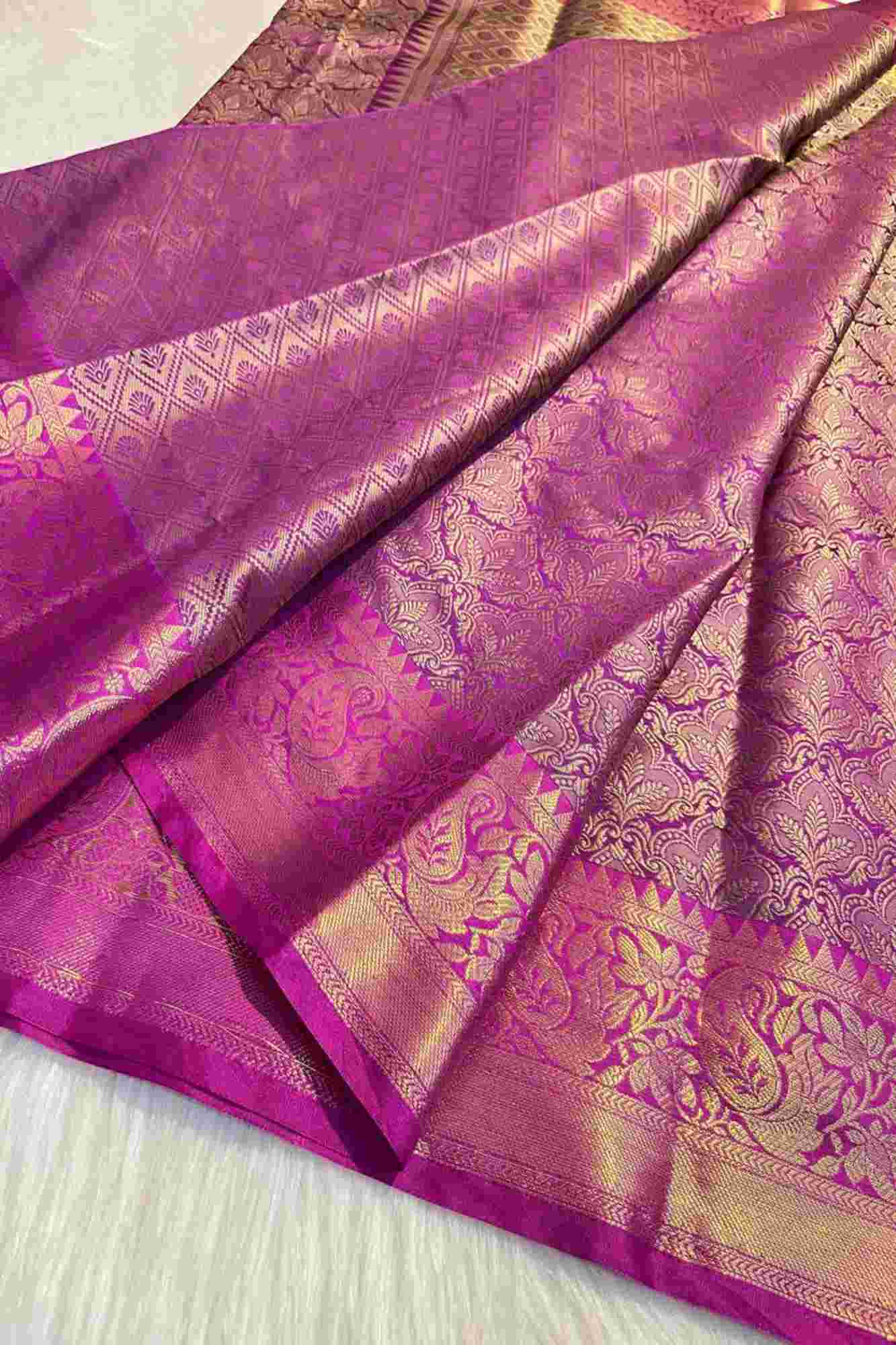 Tapeta Silk with Zari Weaving Ready To Wear Saree