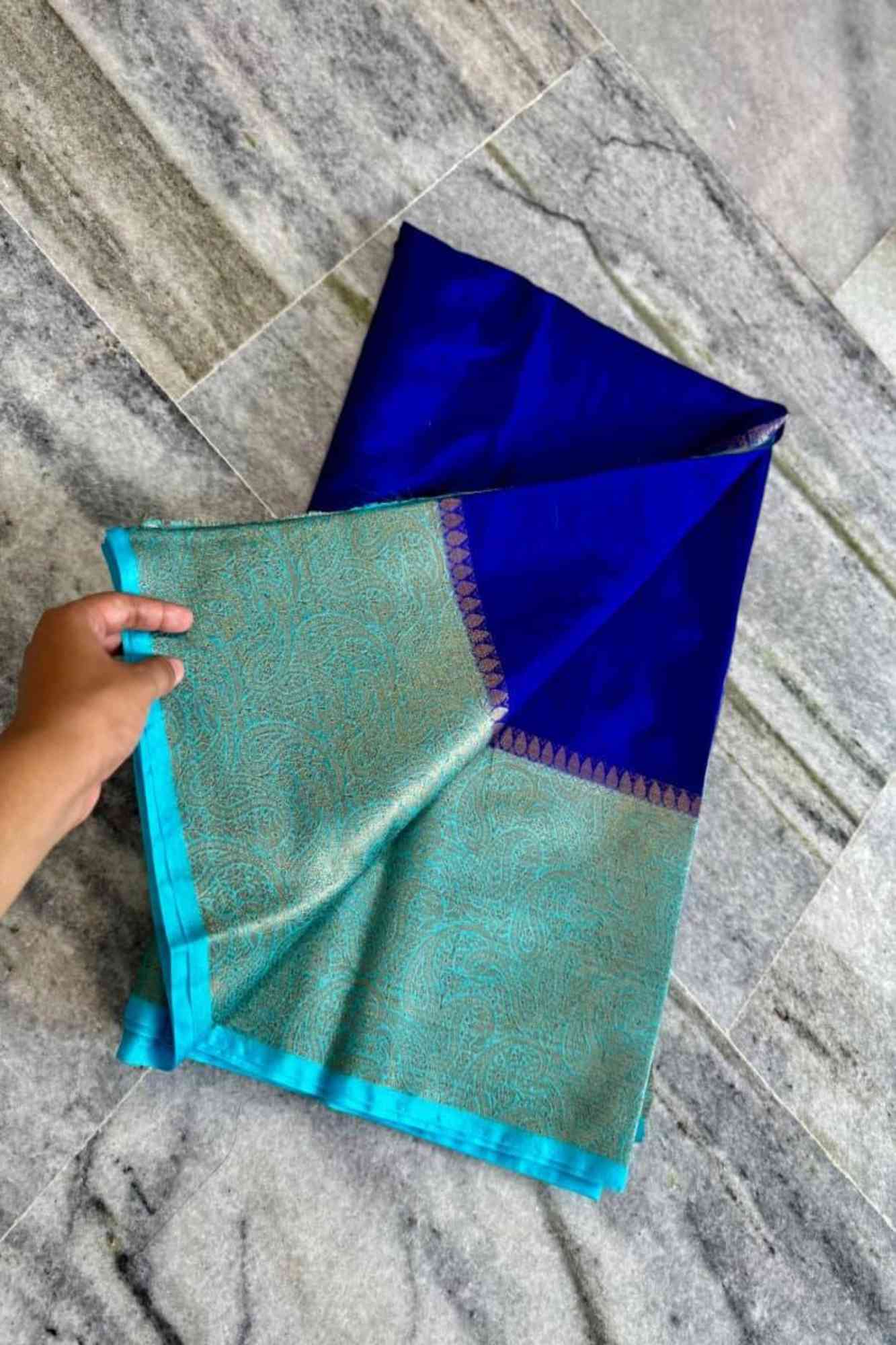Soft Warm Silk with Contrast Zari Big Border and Rich Pallu Ready To Wear Saree