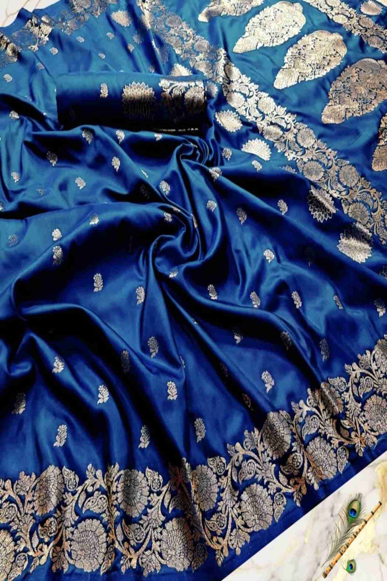 Banarasi with Intricate Zari Weave Ready To Wear Saree