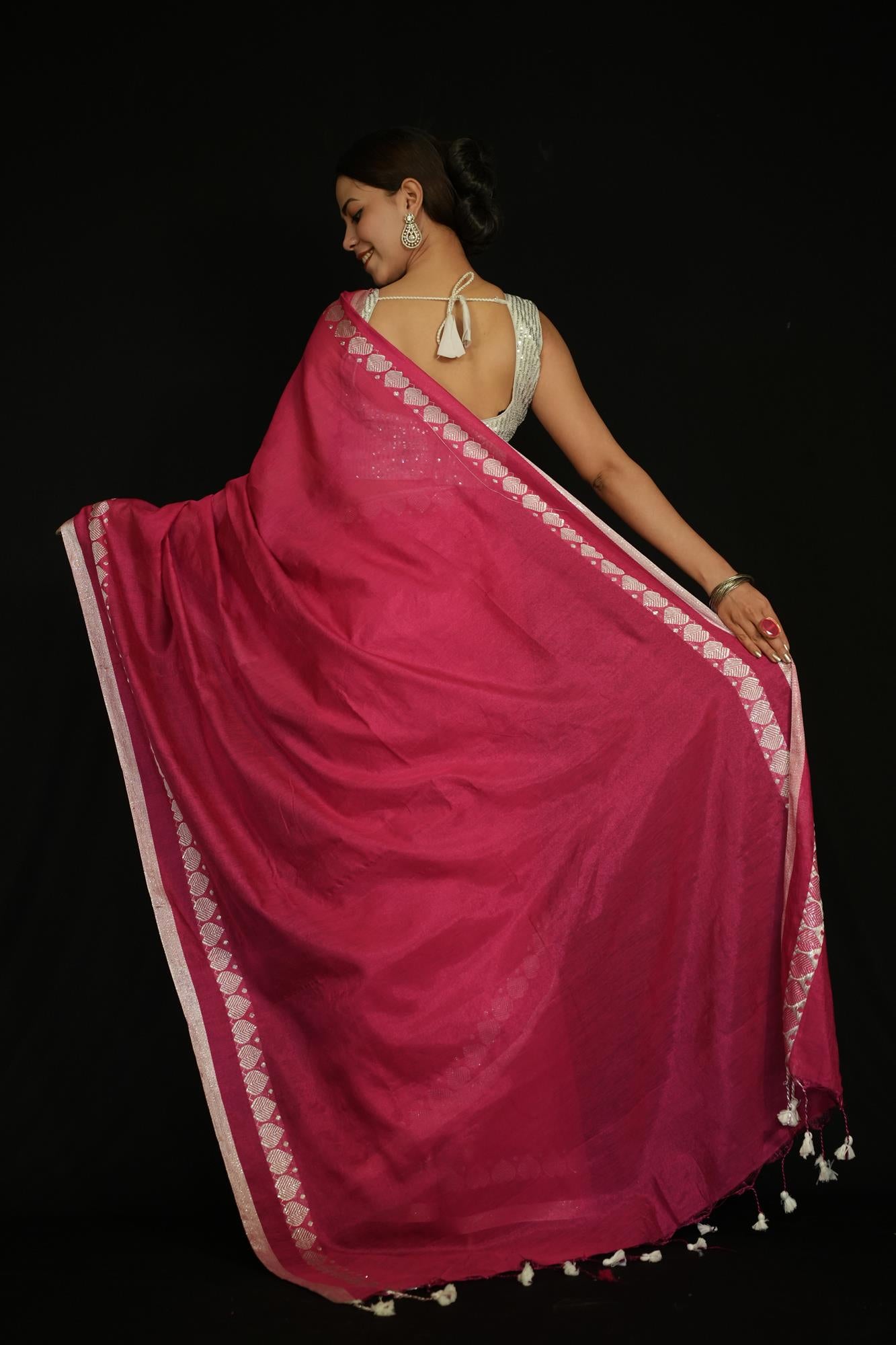 Ready to Wear One Minute Sarees Prestitched Sarees customised Plus Size 