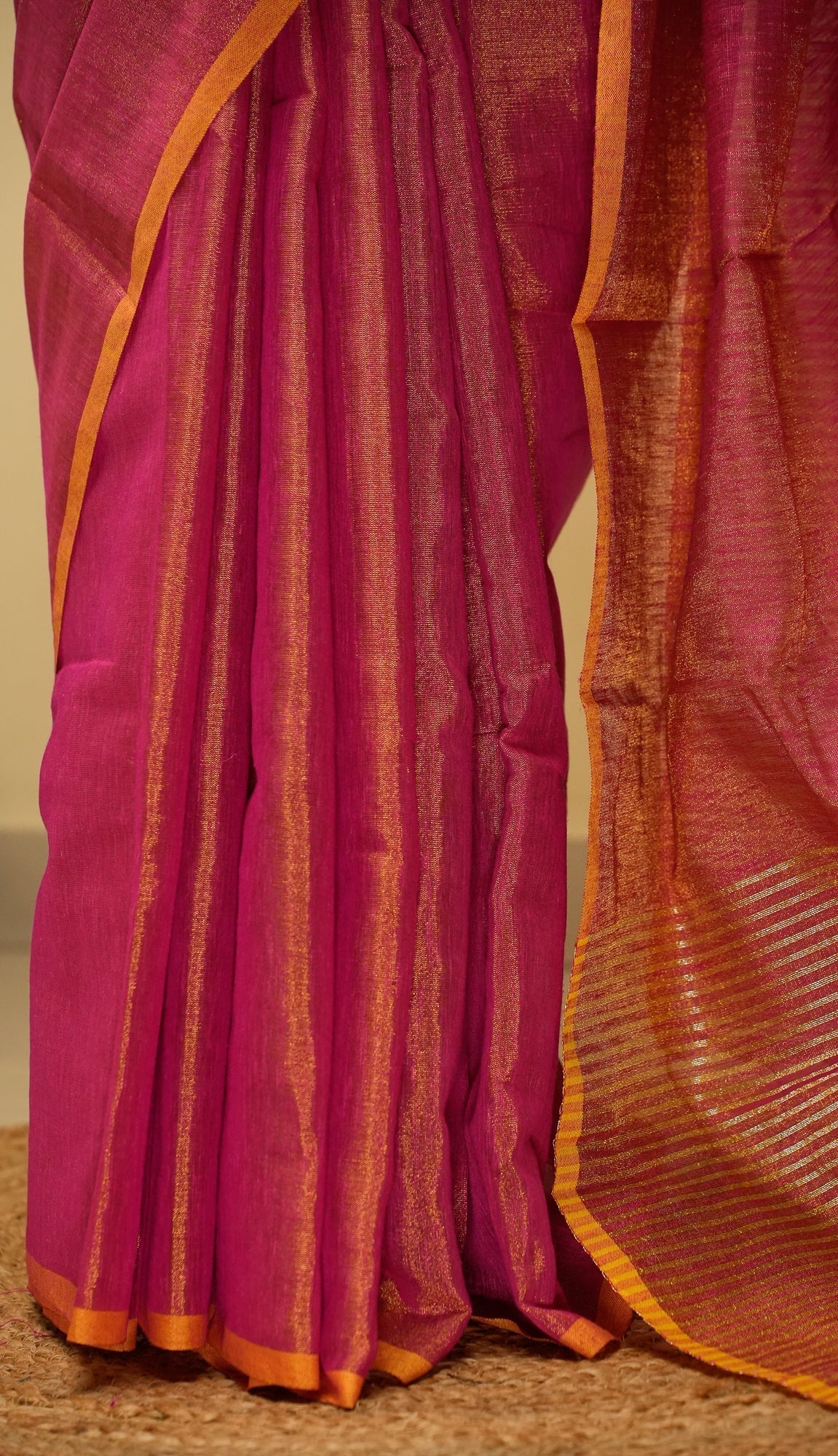 Pink Tissue By Cotton Saree Gulaabo | SHOBITAM