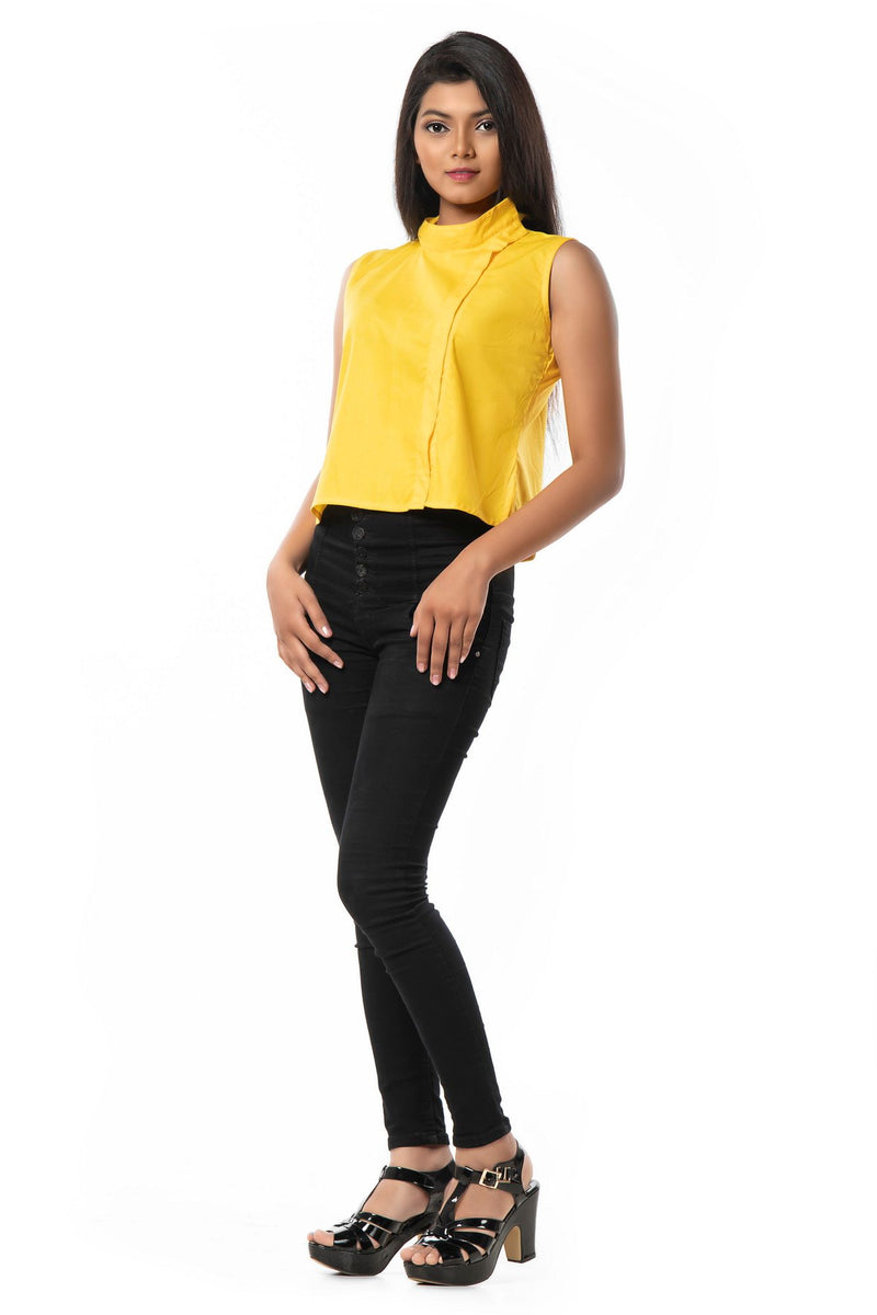 YELLOW COLORED BLOUSE CUM TOP - Isadora Life Online Shopping Store