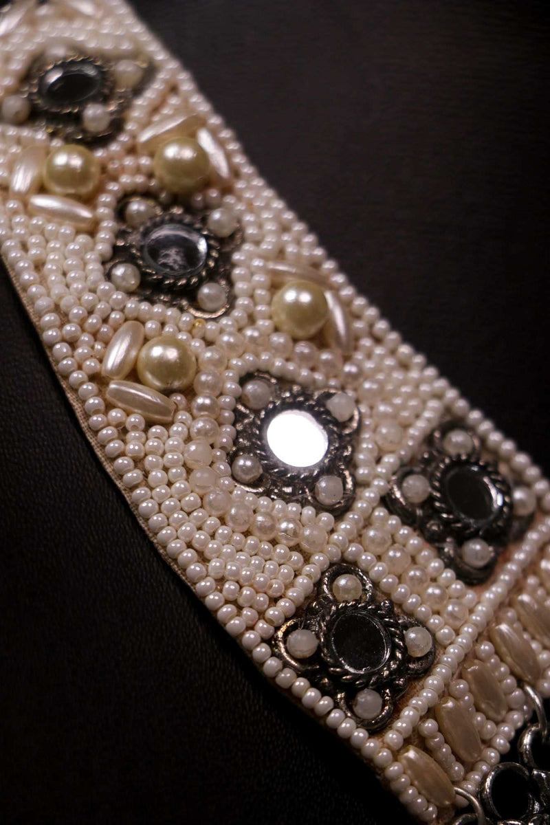 Royal white boho sleek with white moti neckpiece - Isadora Life Online Shopping Store