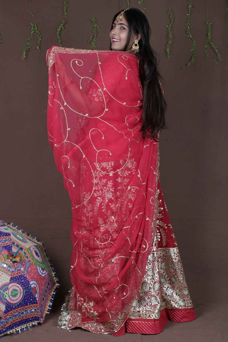 Crimson Traditional Fully Stitched, Ready to Wear Rajasthani Poshak - Isadora Life Online Shopping Store