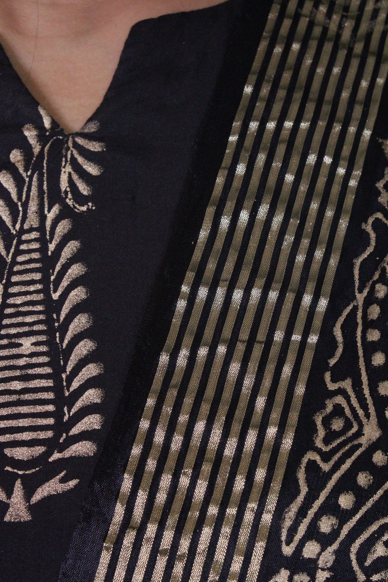 Black-Golden Printed Ready to wear Salwar-Kameez with Dupatta - Isadora Life Online Shopping Store