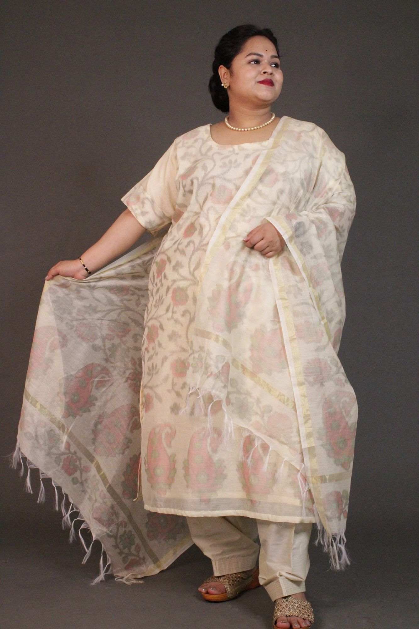 Banarasi sedate and breezy Cotton ready to wear Salwar Kameez - Isadora Life Online Shopping Store