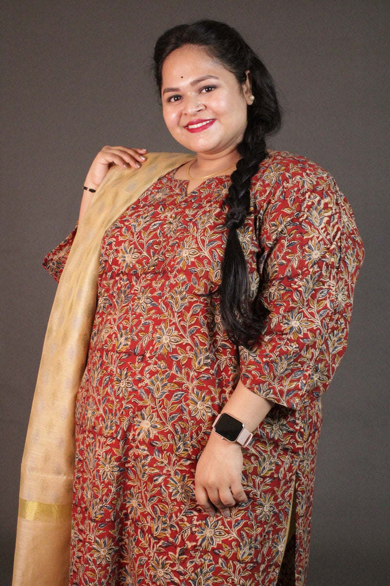 Handblock Printed Ready to wear Salwar Kameez with Dupatta - Isadora Life Online Shopping Store