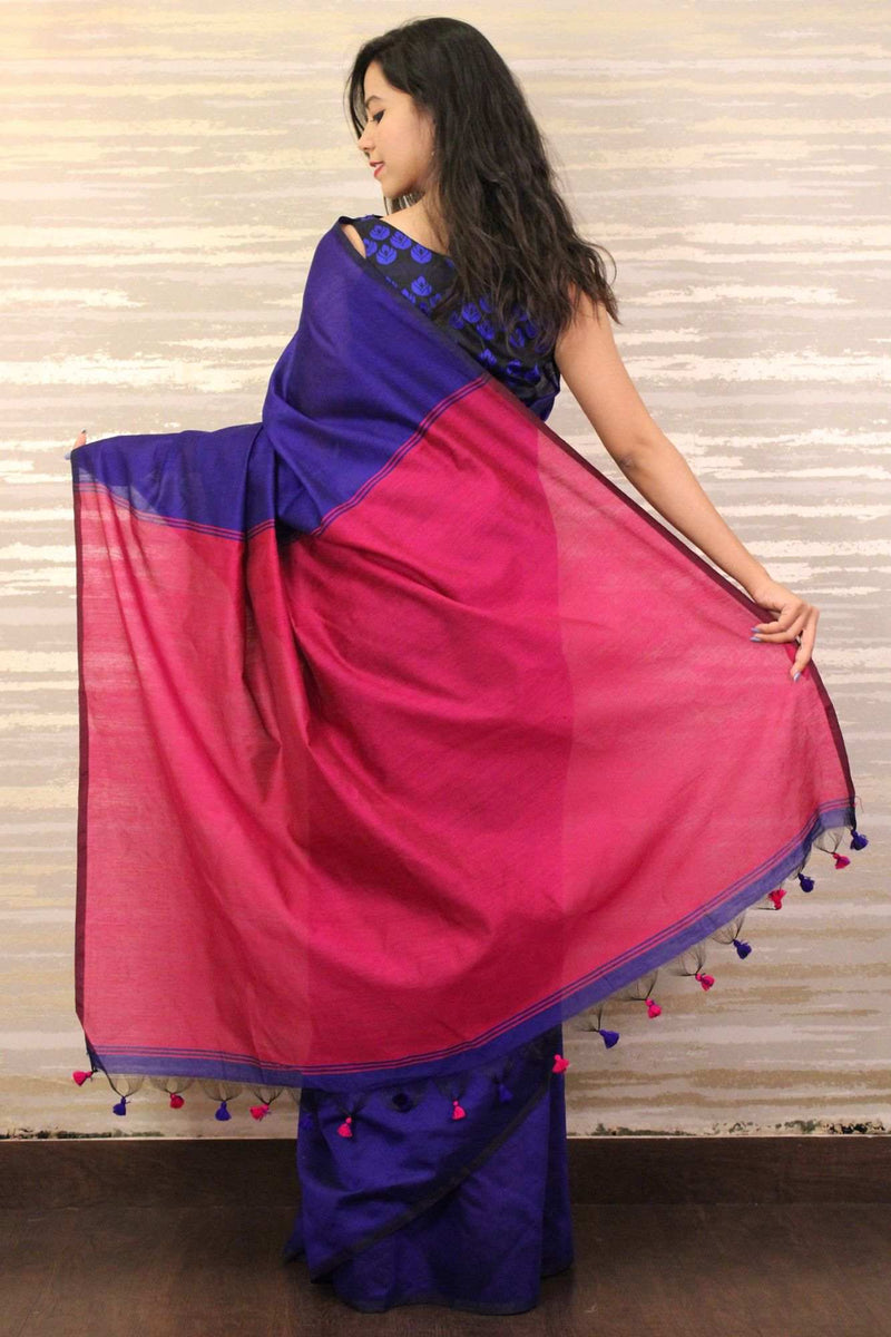 Bengal Khadi Ghicha Handloom Cotton Silk wrap in 1 minute saree - Isadora Life Online Shopping Store