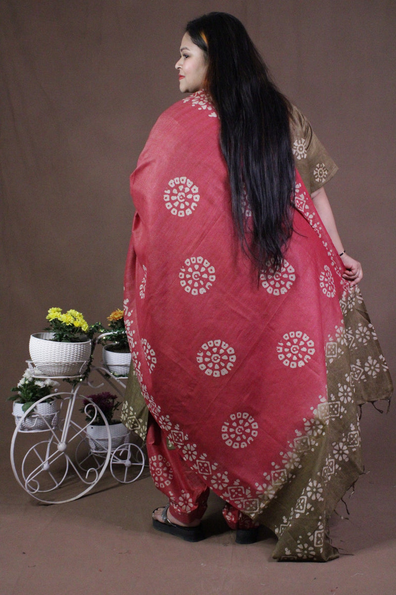 Cotton Silk Batik Print ready to wear Salwar -Kameez with Dupatta - Isadora Life Online Shopping Store
