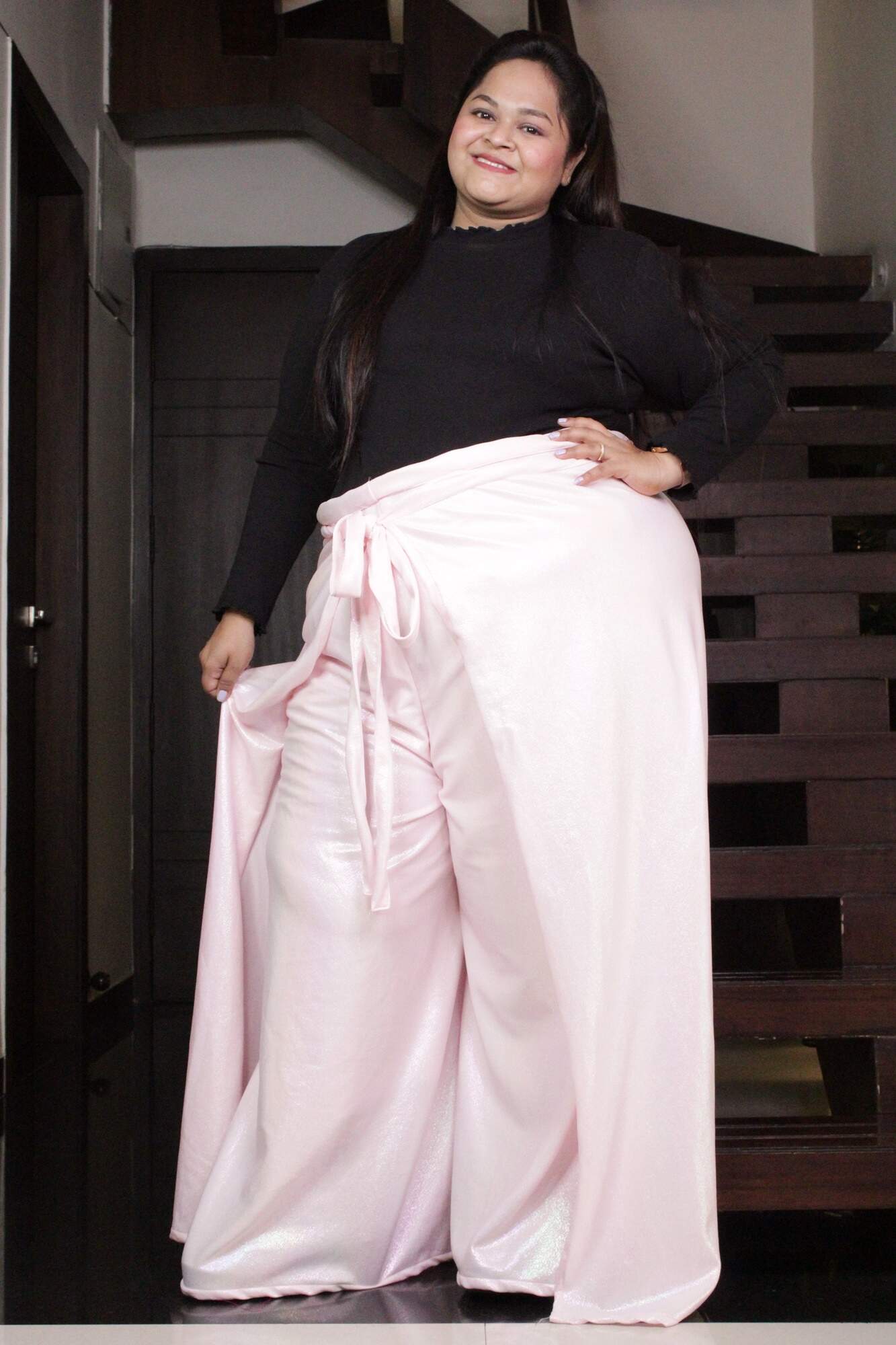 Pink Comfortable and Classy Wraparound Skirt Divider - Isadora Life Online Shopping Store