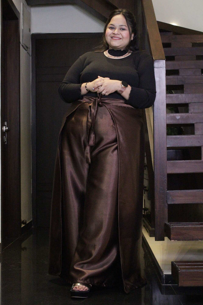Brown Comfortable and Classy Wraparound Skirt Divider - Isadora Life Online Shopping Store