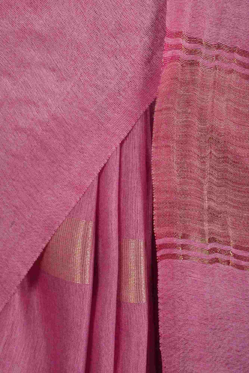 Sweet Lavender colored soft cotton silk with Square woven butis Wrap In One Minute Saree - Isadora Life Online Shopping Store