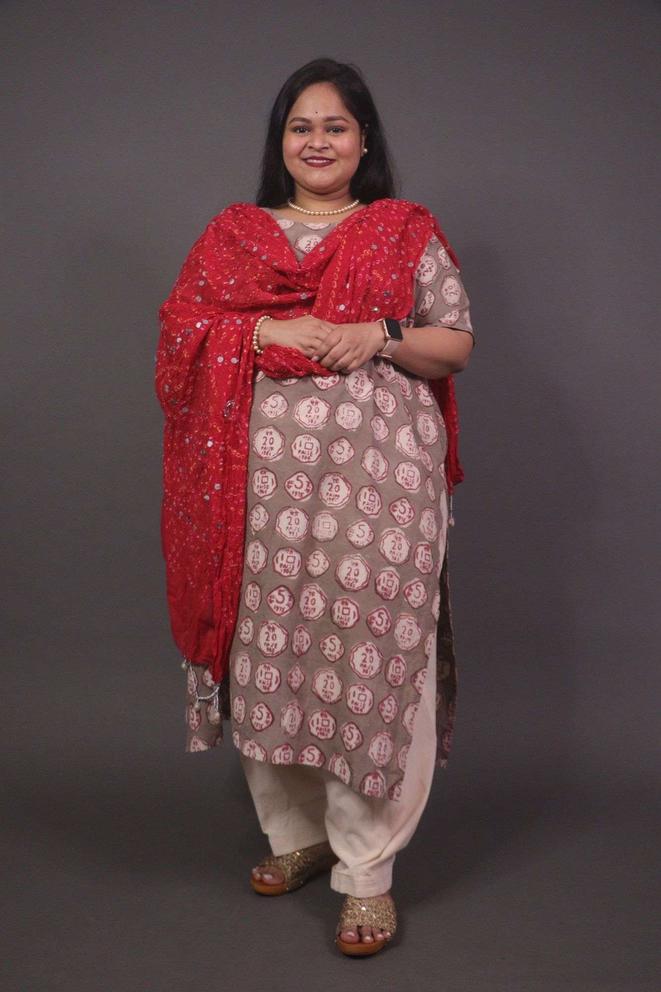 Beautiful and comfortable cotton salwar kameez with bandhej dupatta - Isadora Life Online Shopping Store
