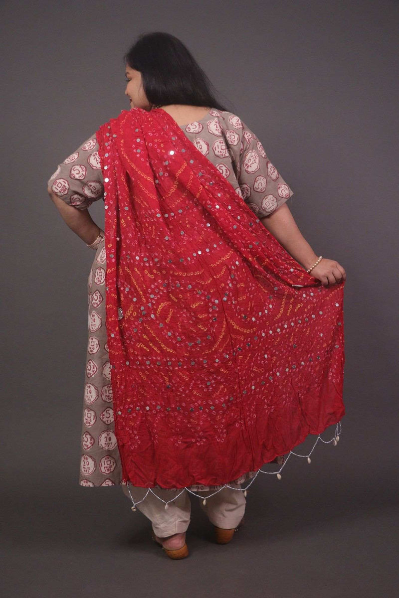 Beautiful and comfortable cotton salwar kameez with bandhej dupatta - Isadora Life Online Shopping Store