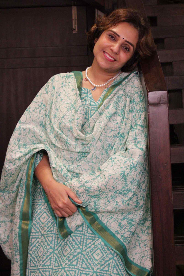 Urban Desi- Turquoise Cotton ready to wear Salwar Kameez - Isadora Life Online Shopping Store